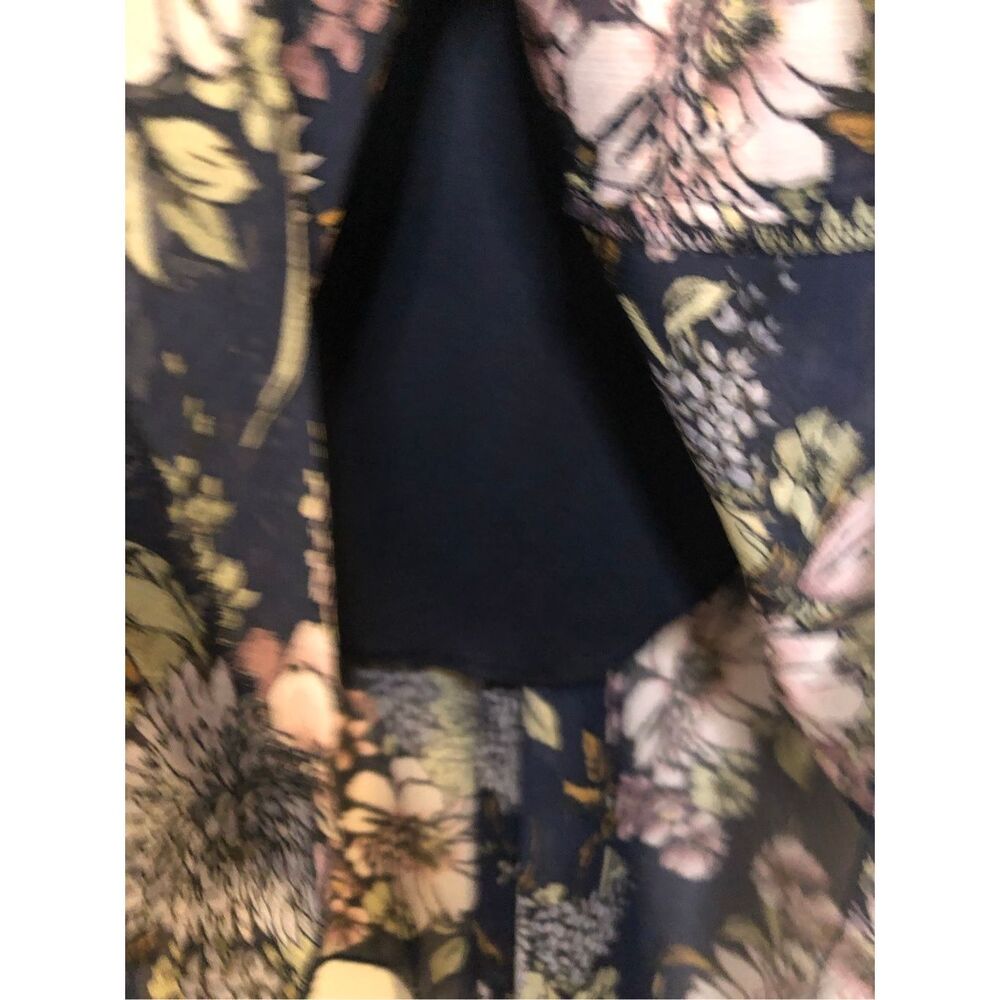 Connected Apparel Floral Handkerchief Hem Midi Dress Size 10 Romantic Cottagecor - Picture 5 of 10